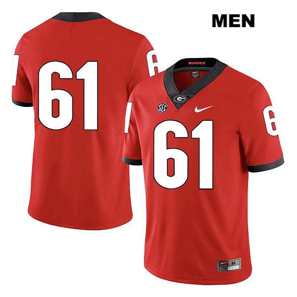Georgia Bulldogs Men's Blake Watson #61 NCAA No Name Legend Authentic Red Nike Stitched College Football Jersey YIC5756FX